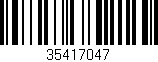 Código de barras (EAN, GTIN, SKU, ISBN): '35417047'