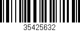 Código de barras (EAN, GTIN, SKU, ISBN): '35425632'