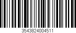 Código de barras (EAN, GTIN, SKU, ISBN): '3543824004511'