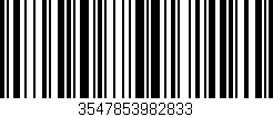 Código de barras (EAN, GTIN, SKU, ISBN): '3547853982833'