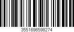 Código de barras (EAN, GTIN, SKU, ISBN): '3551696598274'