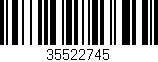 Código de barras (EAN, GTIN, SKU, ISBN): '35522745'