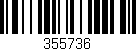 Código de barras (EAN, GTIN, SKU, ISBN): '355736'