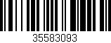 Código de barras (EAN, GTIN, SKU, ISBN): '35583093'