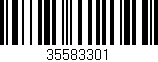 Código de barras (EAN, GTIN, SKU, ISBN): '35583301'