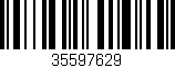 Código de barras (EAN, GTIN, SKU, ISBN): '35597629'