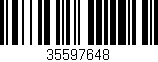 Código de barras (EAN, GTIN, SKU, ISBN): '35597648'