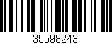 Código de barras (EAN, GTIN, SKU, ISBN): '35598243'