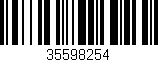 Código de barras (EAN, GTIN, SKU, ISBN): '35598254'