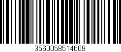 Código de barras (EAN, GTIN, SKU, ISBN): '3560058514609'