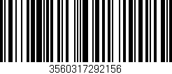 Código de barras (EAN, GTIN, SKU, ISBN): '3560317292156'