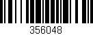 Código de barras (EAN, GTIN, SKU, ISBN): '356048'