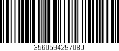 Código de barras (EAN, GTIN, SKU, ISBN): '3560594297080'