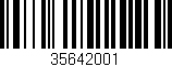 Código de barras (EAN, GTIN, SKU, ISBN): '35642001'