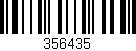 Código de barras (EAN, GTIN, SKU, ISBN): '356435'