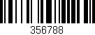 Código de barras (EAN, GTIN, SKU, ISBN): '356788'
