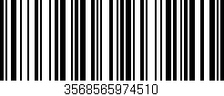 Código de barras (EAN, GTIN, SKU, ISBN): '3568565974510'