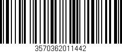 Código de barras (EAN, GTIN, SKU, ISBN): '3570362011442'