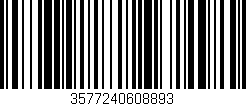 Código de barras (EAN, GTIN, SKU, ISBN): '3577240608893'