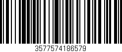 Código de barras (EAN, GTIN, SKU, ISBN): '3577574186579'