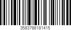 Código de barras (EAN, GTIN, SKU, ISBN): '3583788181415'