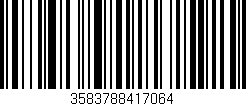 Código de barras (EAN, GTIN, SKU, ISBN): '3583788417064'