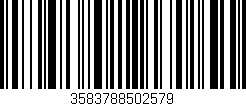 Código de barras (EAN, GTIN, SKU, ISBN): '3583788502579'