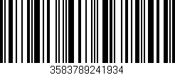Código de barras (EAN, GTIN, SKU, ISBN): '3583789241934'