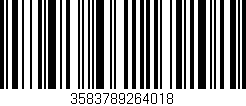 Código de barras (EAN, GTIN, SKU, ISBN): '3583789264018'