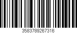 Código de barras (EAN, GTIN, SKU, ISBN): '3583789267316'