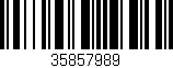 Código de barras (EAN, GTIN, SKU, ISBN): '35857989'