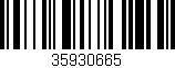 Código de barras (EAN, GTIN, SKU, ISBN): '35930665'