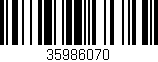 Código de barras (EAN, GTIN, SKU, ISBN): '35986070'