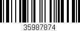 Código de barras (EAN, GTIN, SKU, ISBN): '35987874'