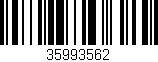 Código de barras (EAN, GTIN, SKU, ISBN): '35993562'