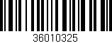 Código de barras (EAN, GTIN, SKU, ISBN): '36010325'