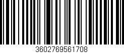 Código de barras (EAN, GTIN, SKU, ISBN): '3602769561708'