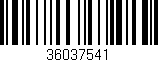 Código de barras (EAN, GTIN, SKU, ISBN): '36037541'