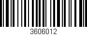 Código de barras (EAN, GTIN, SKU, ISBN): '3606012'