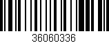 Código de barras (EAN, GTIN, SKU, ISBN): '36060336'
