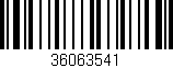 Código de barras (EAN, GTIN, SKU, ISBN): '36063541'
