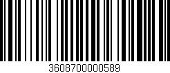 Código de barras (EAN, GTIN, SKU, ISBN): '3608700000589'