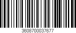 Código de barras (EAN, GTIN, SKU, ISBN): '3608700037677'