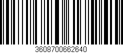 Código de barras (EAN, GTIN, SKU, ISBN): '3608700662640'