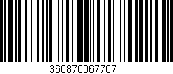 Código de barras (EAN, GTIN, SKU, ISBN): '3608700677071'