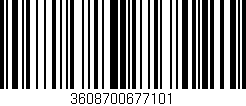 Código de barras (EAN, GTIN, SKU, ISBN): '3608700677101'