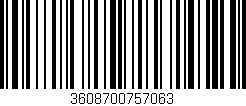 Código de barras (EAN, GTIN, SKU, ISBN): '3608700757063'