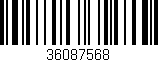 Código de barras (EAN, GTIN, SKU, ISBN): '36087568'