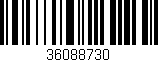 Código de barras (EAN, GTIN, SKU, ISBN): '36088730'