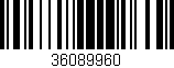 Código de barras (EAN, GTIN, SKU, ISBN): '36089960'